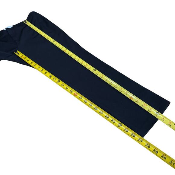 The Reset R Label Ponte Dress Pants Mid-Rise Tapered Leg Black Womens L Classic - Picture 9 of 10